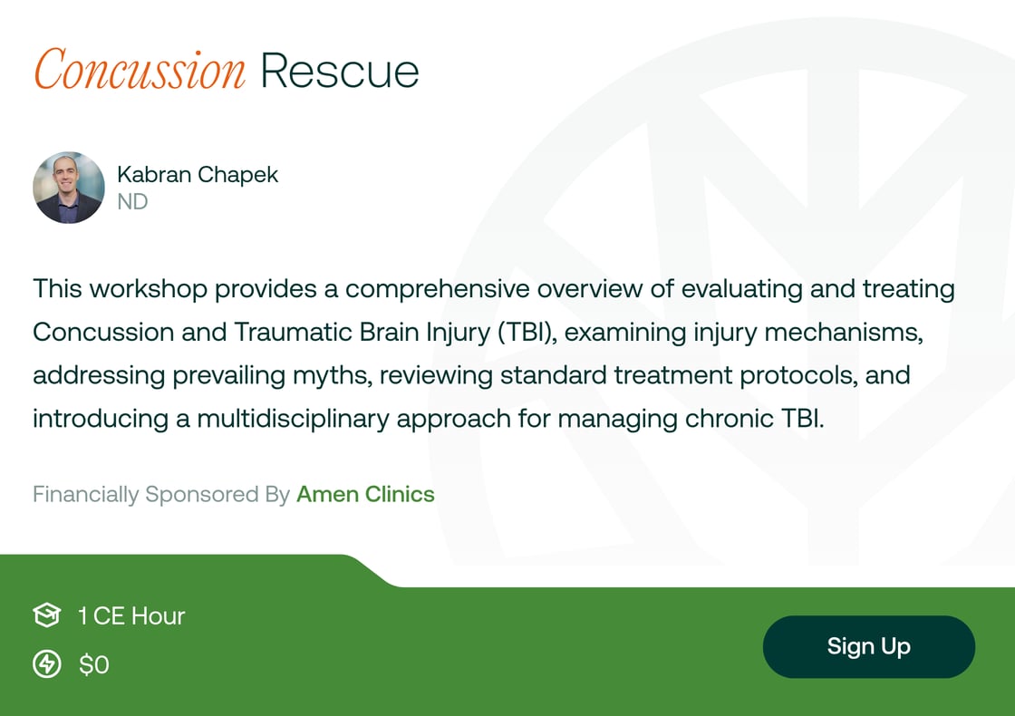 Concussion Rescue - On Demand CE - Register Now with TPN.health!