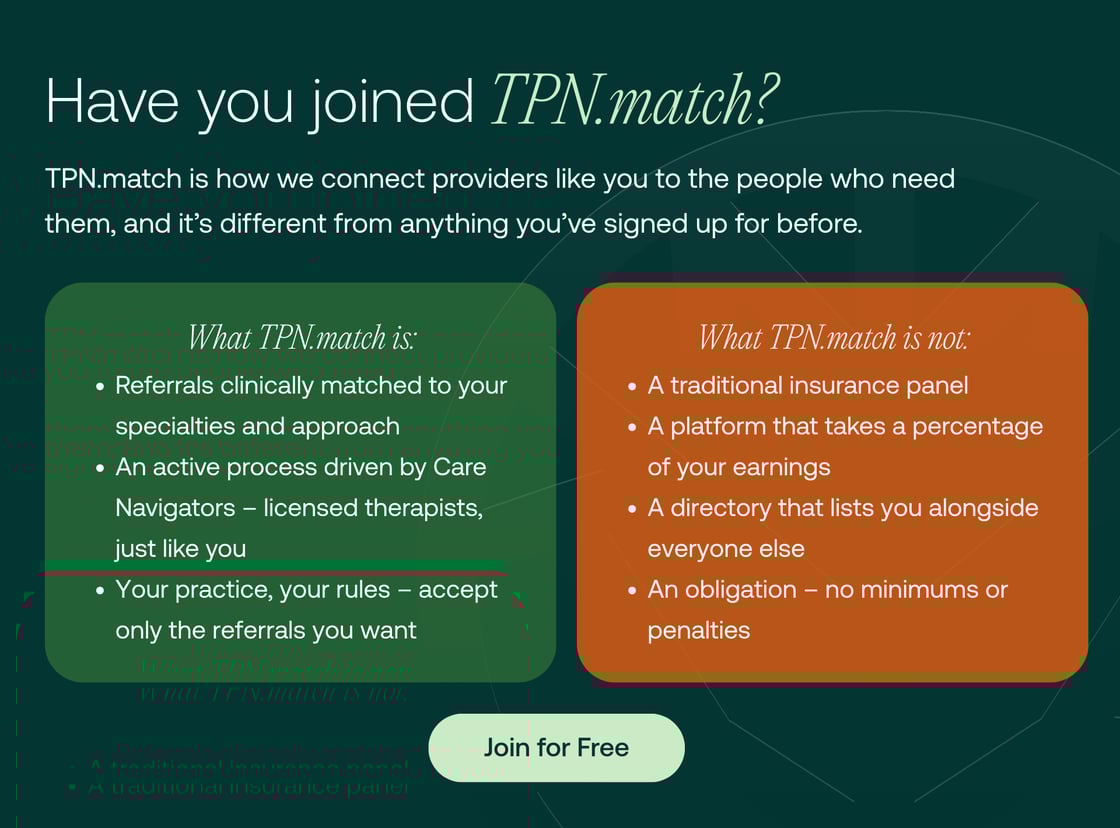 Have you joined TPN.match? Click here to get started for free.